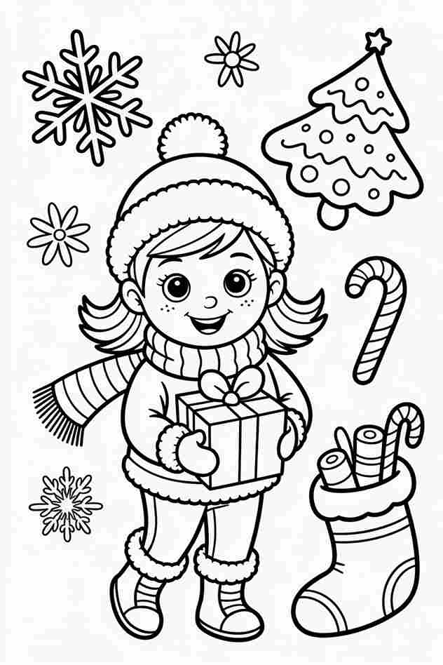 coloring pages christmas tree