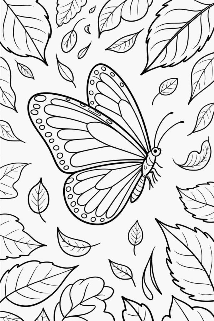 free printable autumn coloring pages for kids