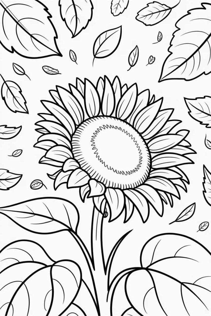free fall coloring pages printable for adults