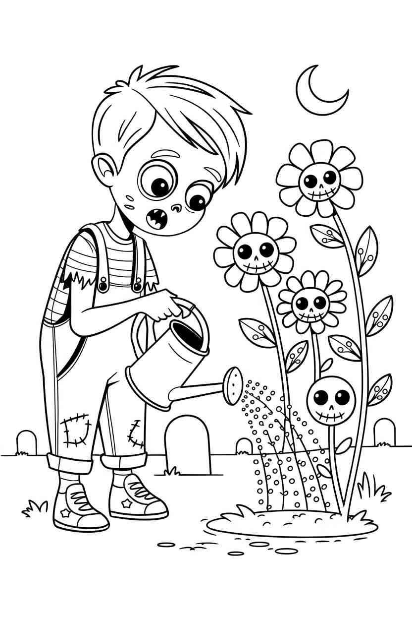zombie coloring pages printable