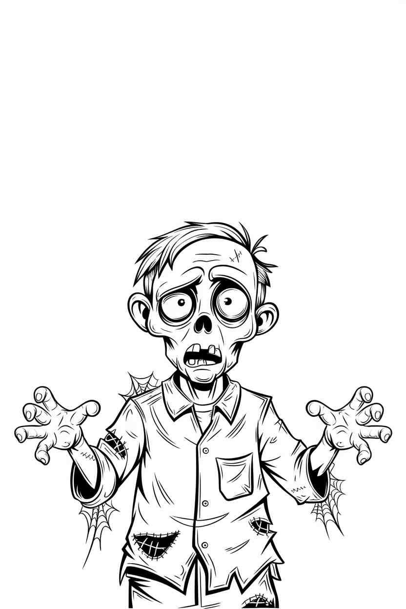 zombie coloring pages printable