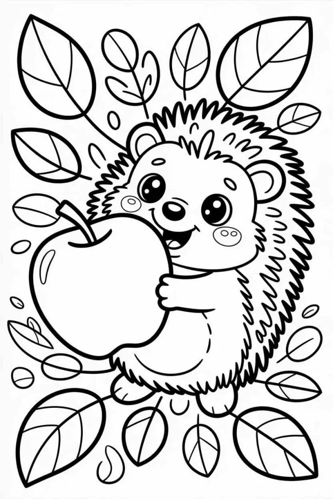 cute fall coloring pages for kids