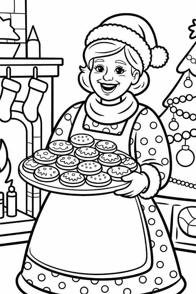 coloring pages christmas tree