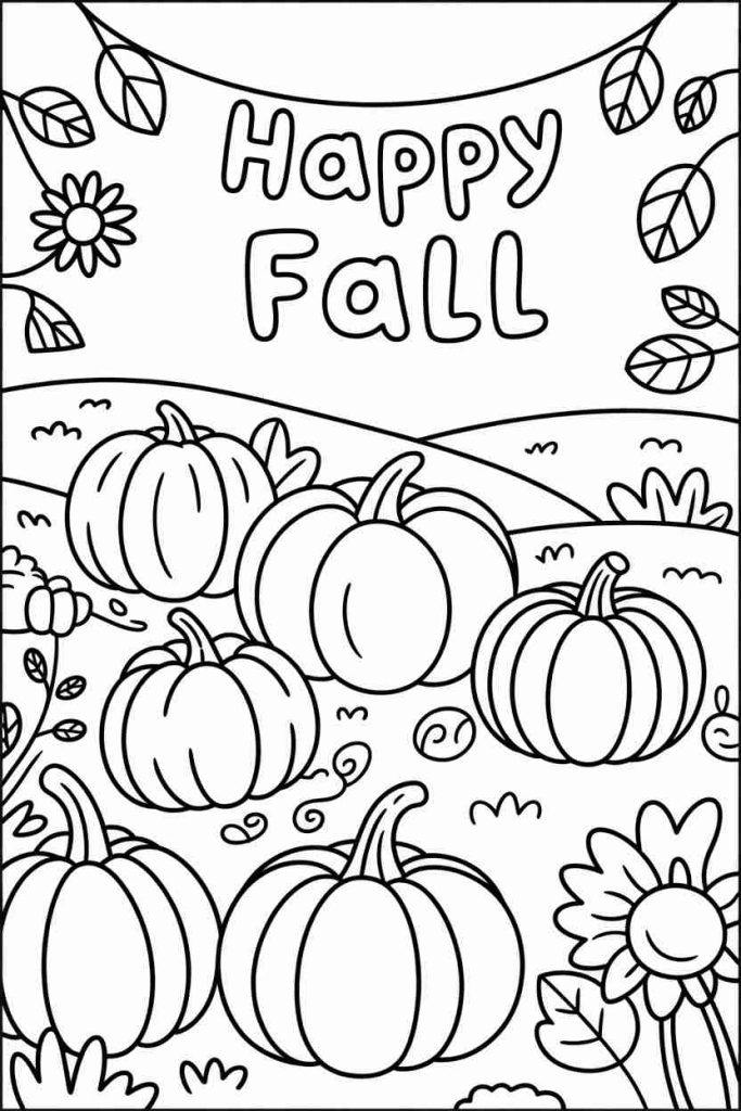 Easy Pumpkin Outlines for Kids