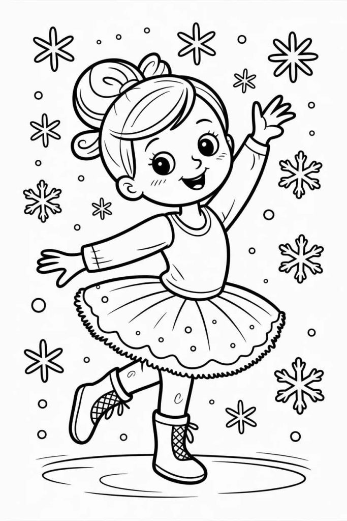 free printable coloring pages winter theme