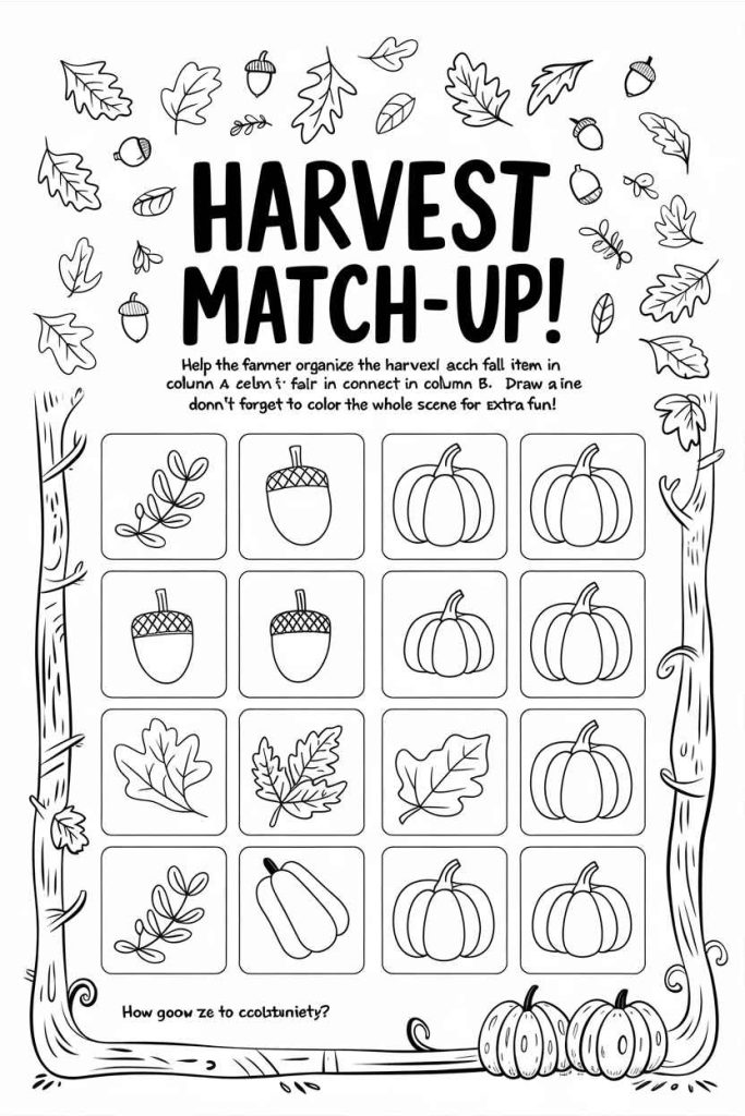 fall coloring pages printable