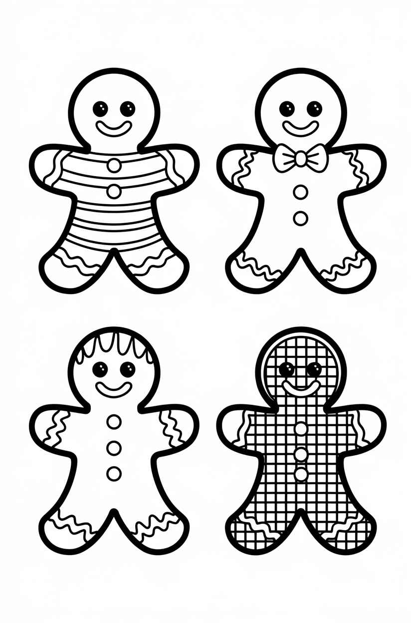 gingerbread man coloring pages free printable