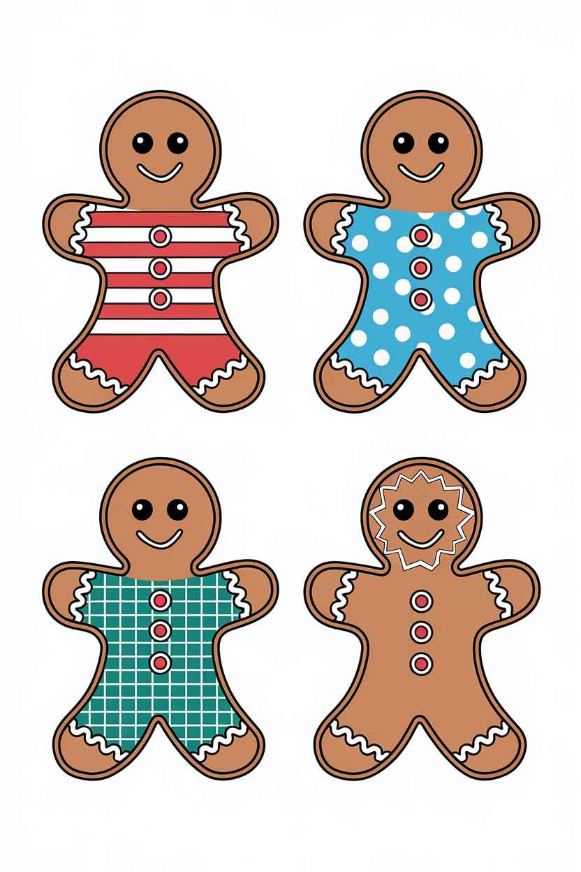 gingerbread man coloring pages to print