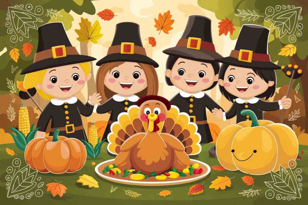 pilgrim coloring pages printables