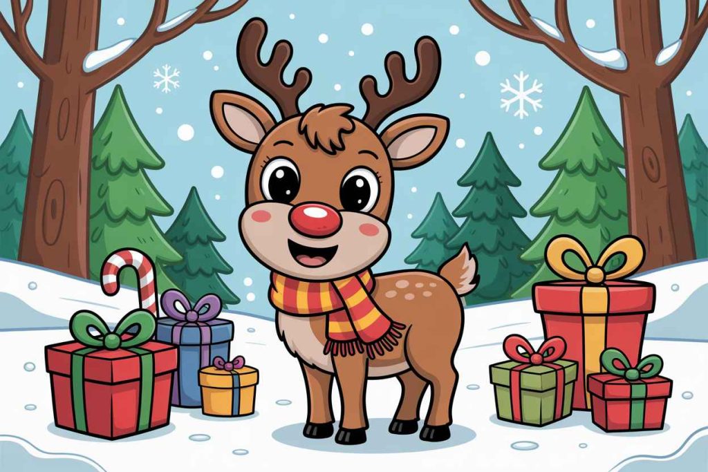 Reindeer Coloring Pages