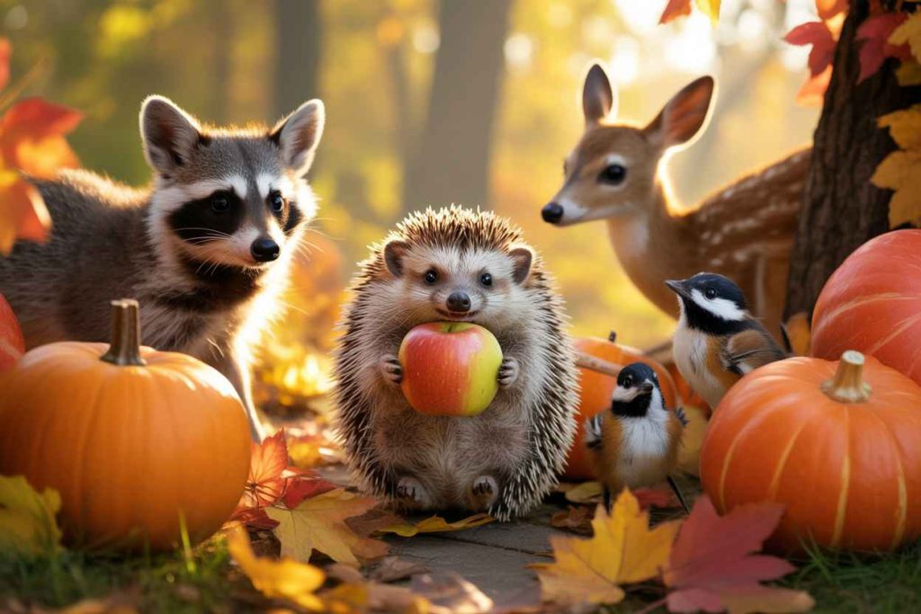 fall animal coloring pages free printable