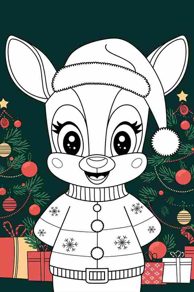 coloring pages christmas printable free