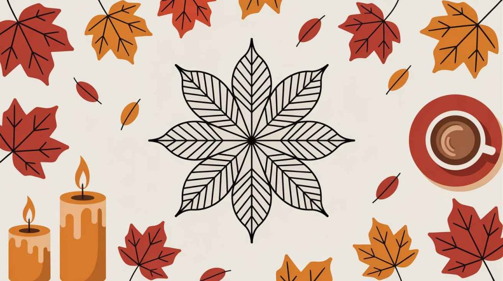 autumn coloring pages for adults printable pdf