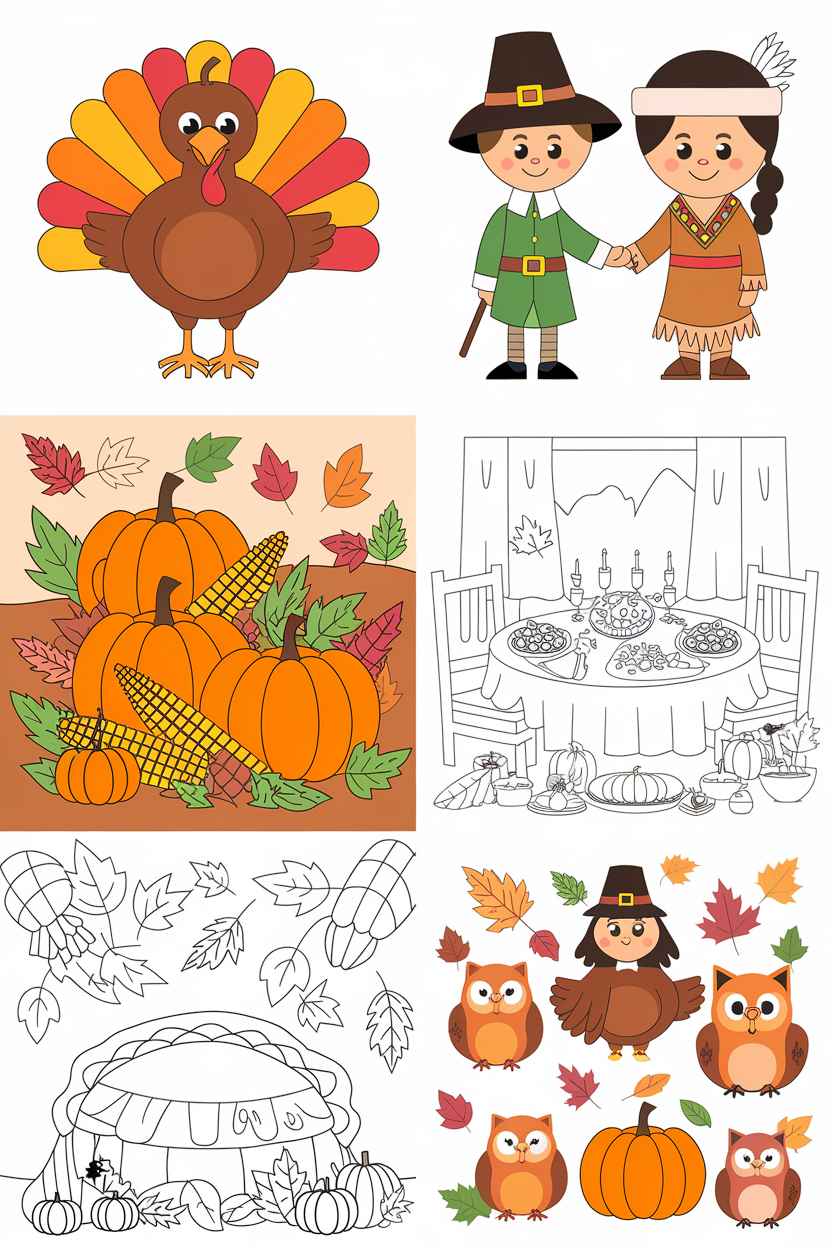 pilgrim coloring pages printable free