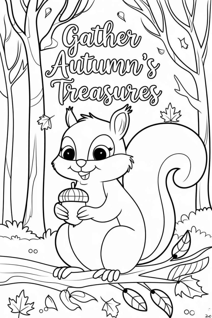 fall coloring pages printable