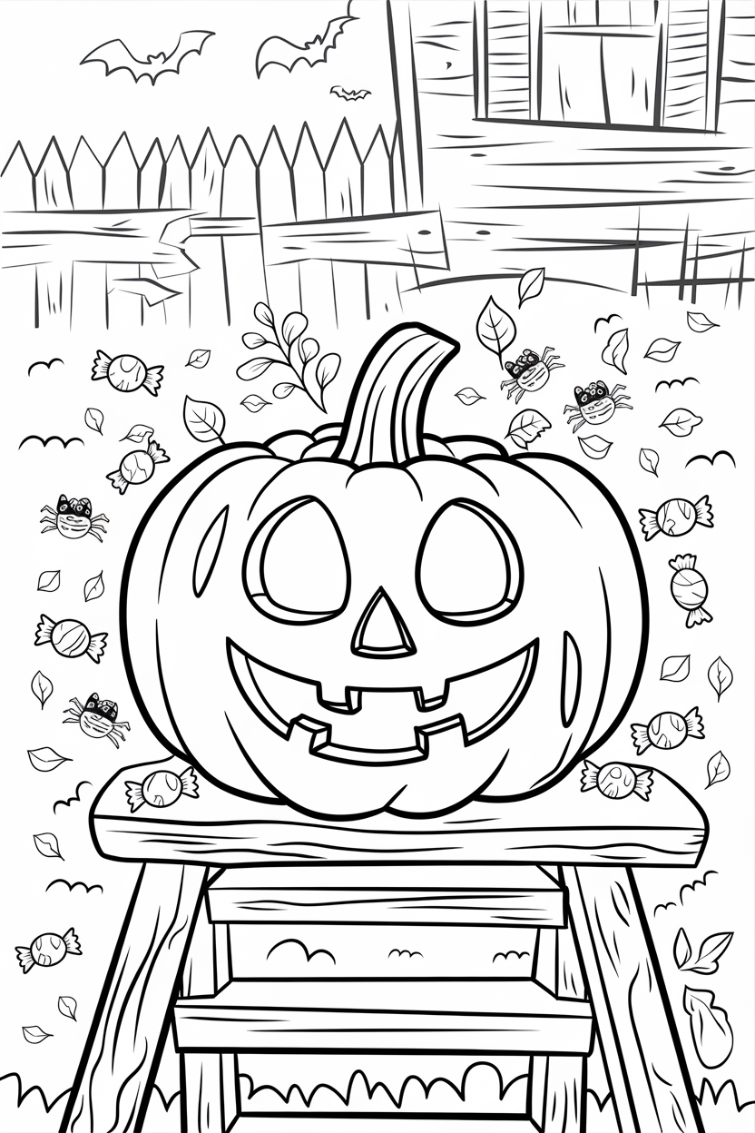 jack o lantern coloring pages for adults