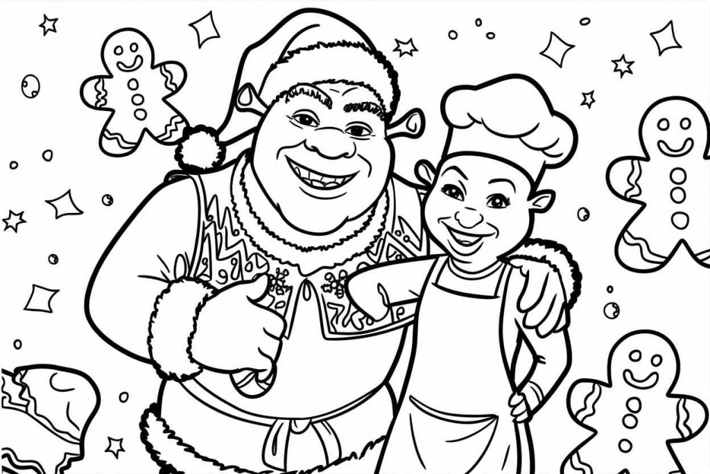 gingerbread man coloring pages printable