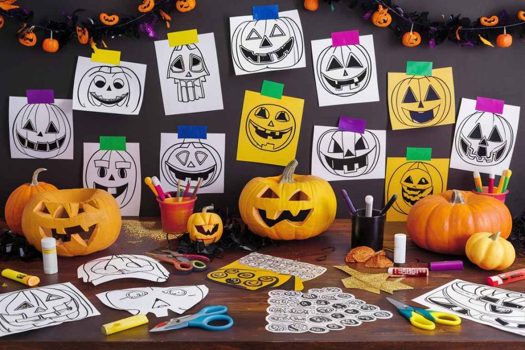 jack o lantern coloring pages free printable