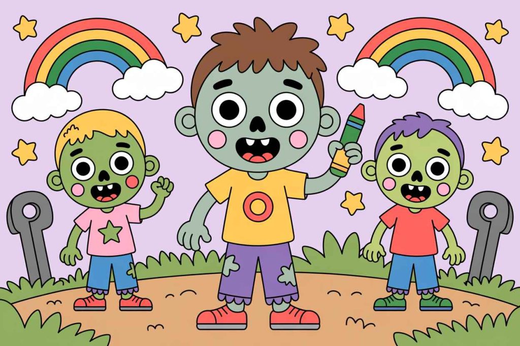zombie coloring pages