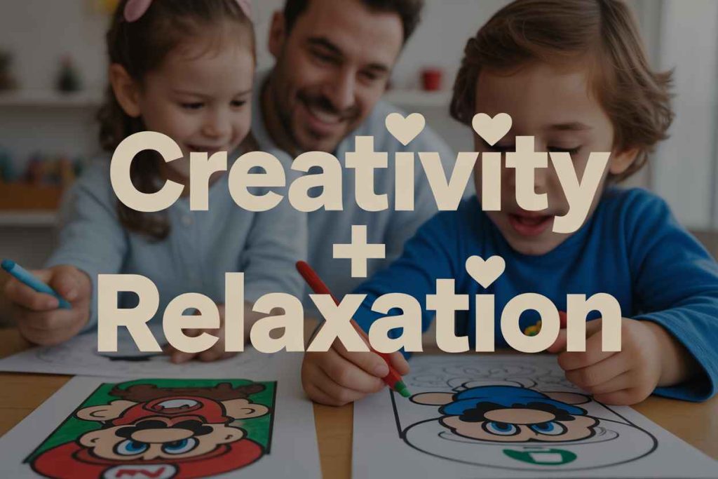 mario and luigi pictures to color for kids