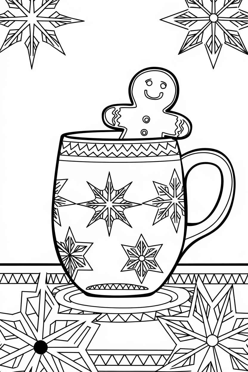 gingerbread man coloring pages free printable