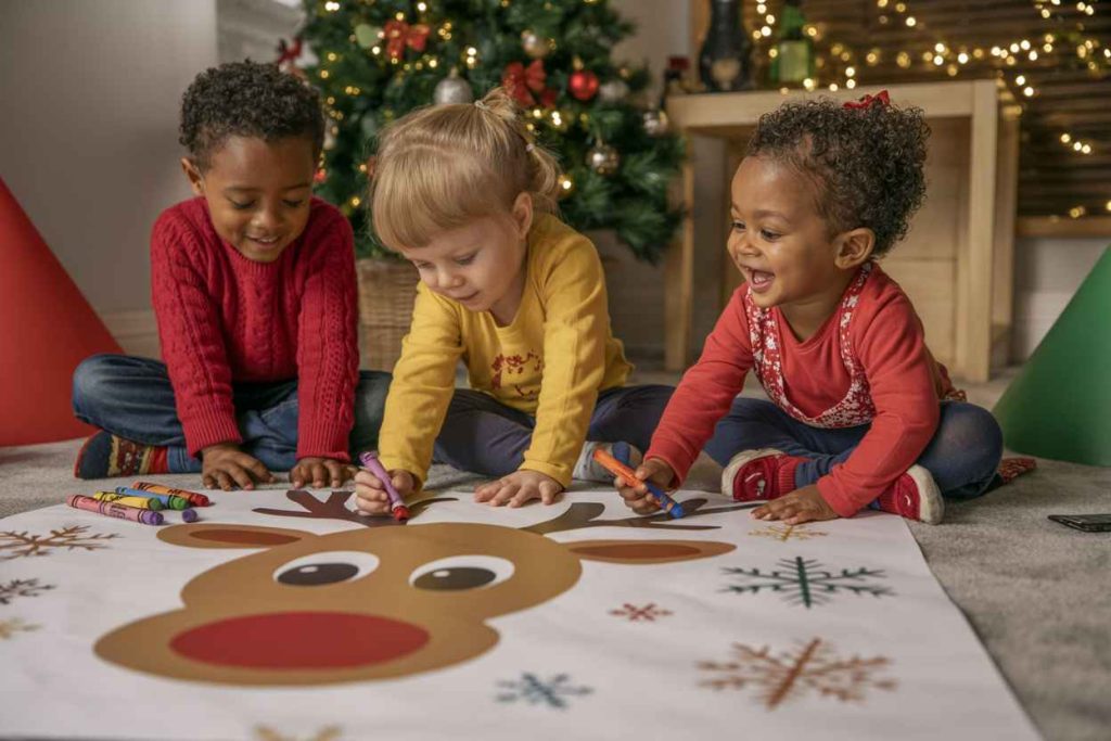 reindeer coloring pages pdf