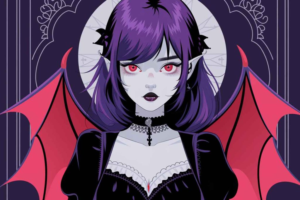 girl vampire coloring pages