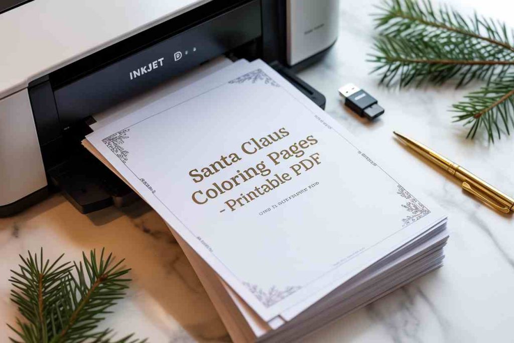 santa claus coloring pages printable