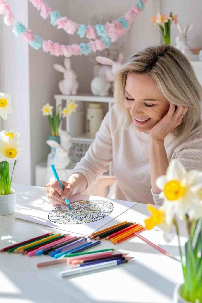 easter coloring pages for adults printable