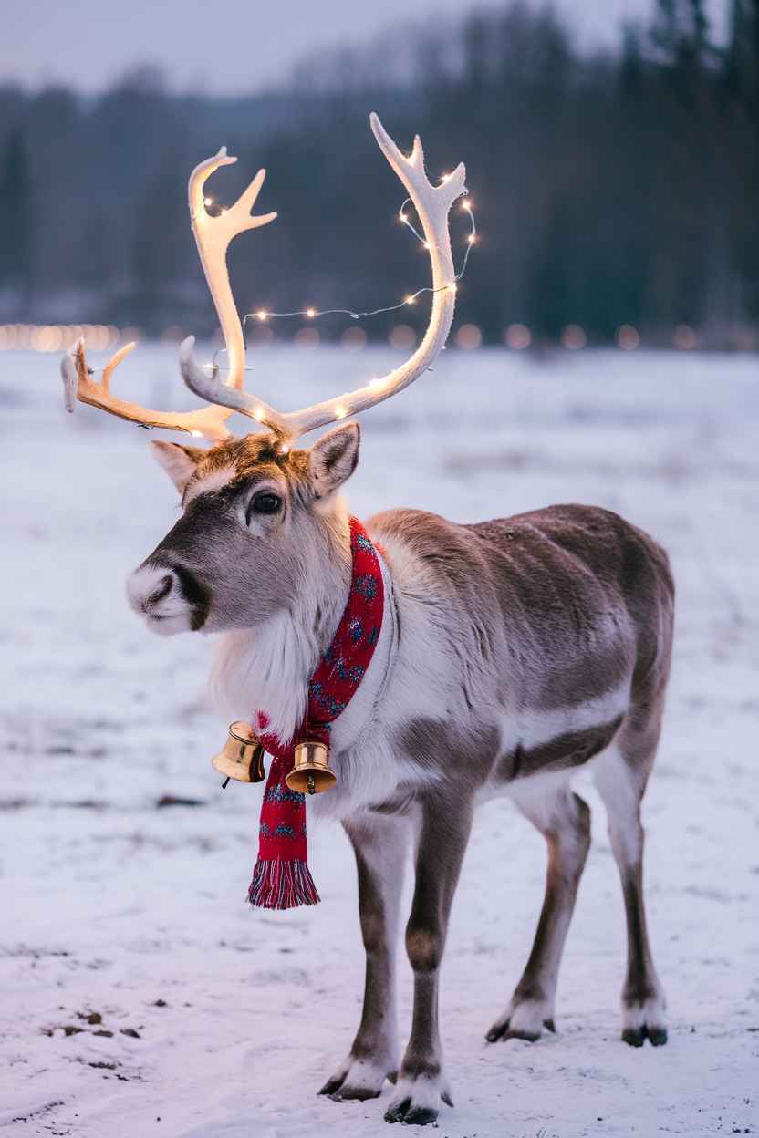 reindeer coloring pages realistic