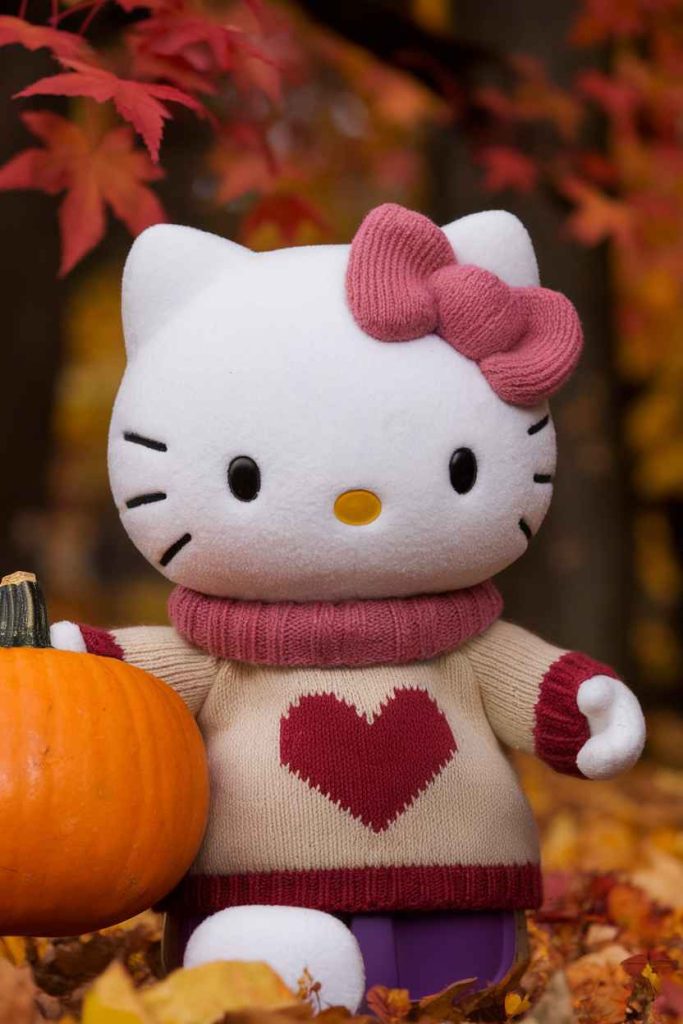 hello kitty fall coloring pages for kids