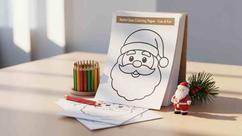 santa claus coloring pages printable