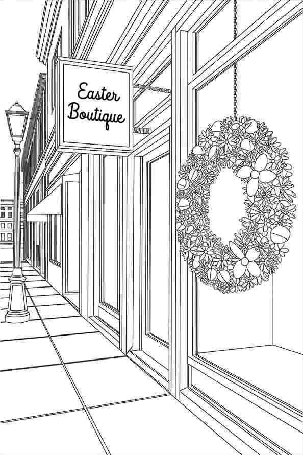 easter coloring pages for adults printable pdf