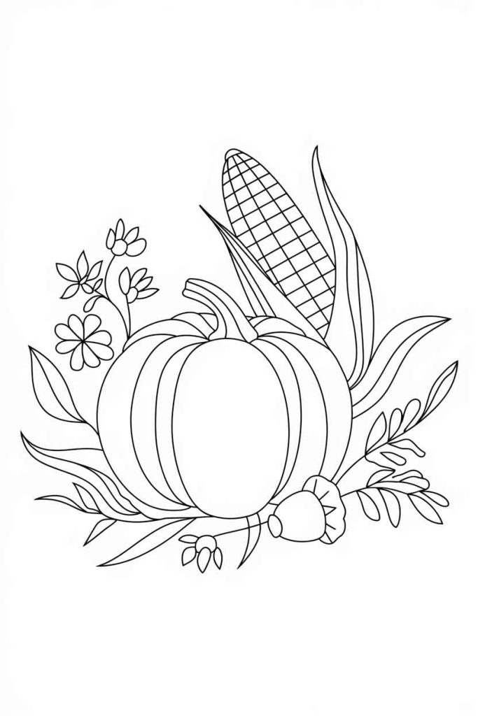 autumn coloring pages for adults pdf