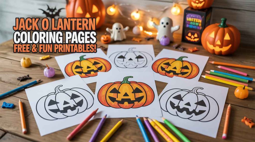 jack o lantern coloring pages