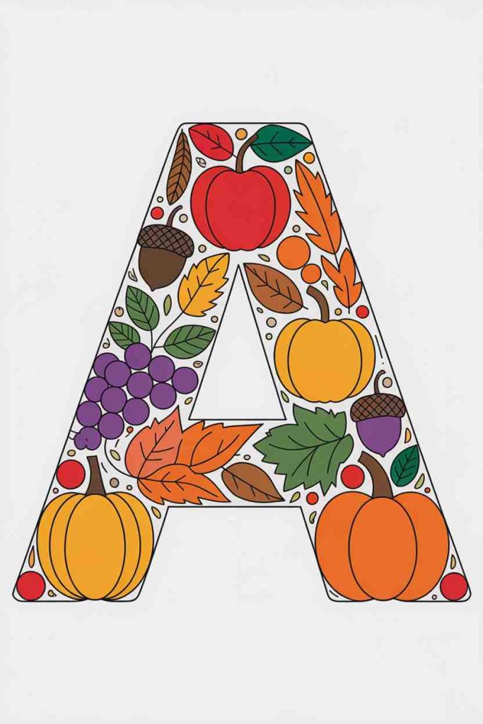 free printable autumn coloring pages for kids