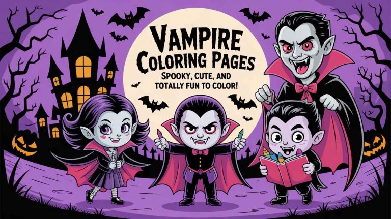 Vampire coloring pages