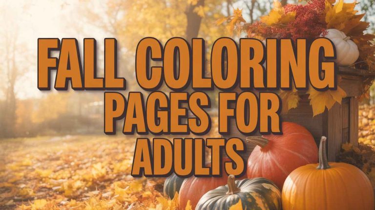 Fall Coloring Pages for Adults