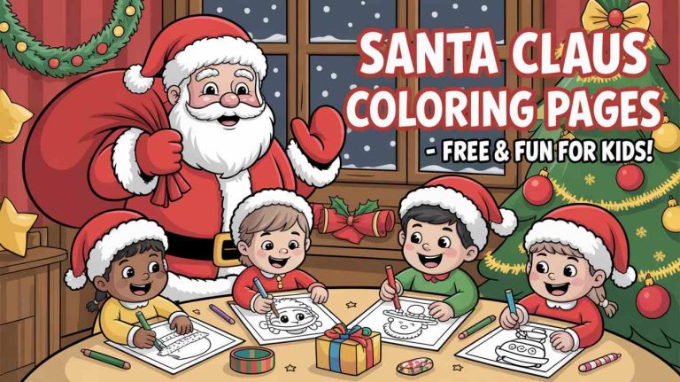 santa claus coloring pages
