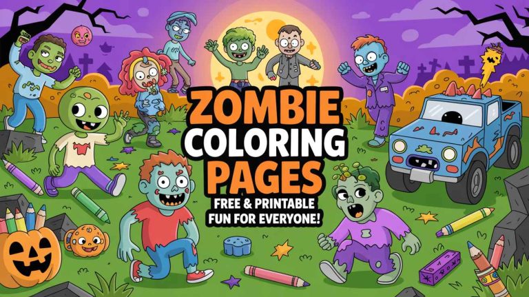 zombie coloring pages