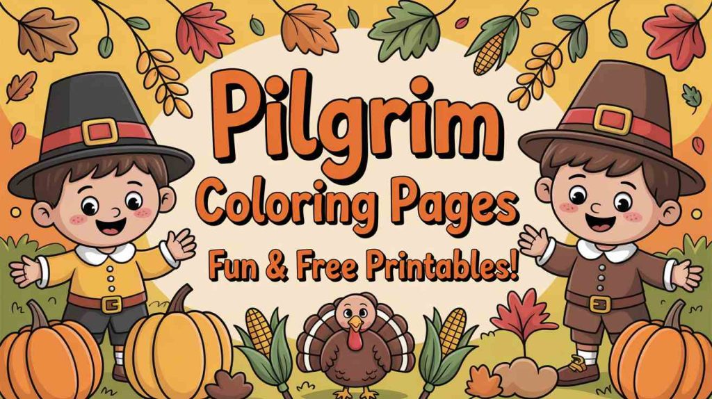 pilgrim coloring pages
