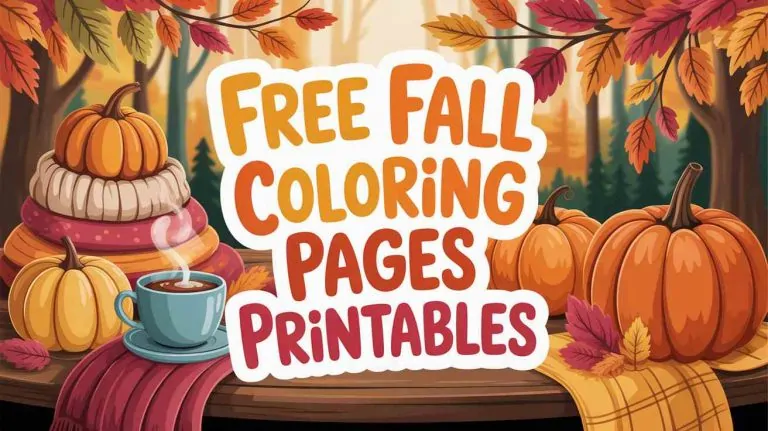 Free Fall Coloring Pages Printables