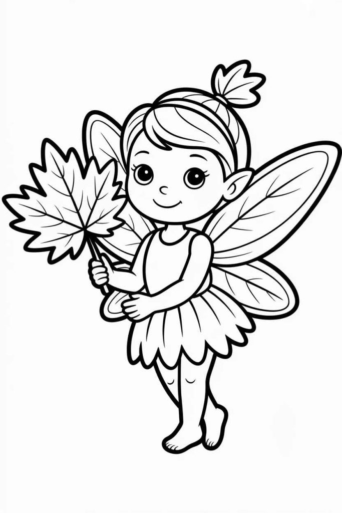 fall leaves coloring pages for kids printable