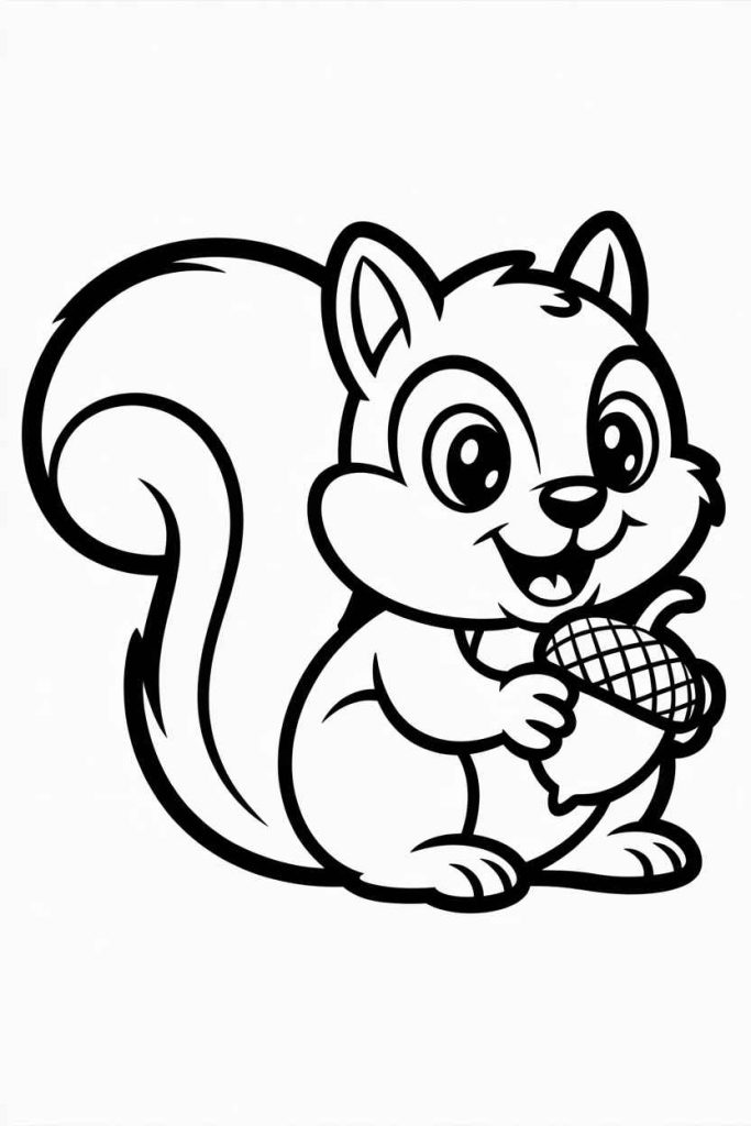 simple fall coloring pages free printable