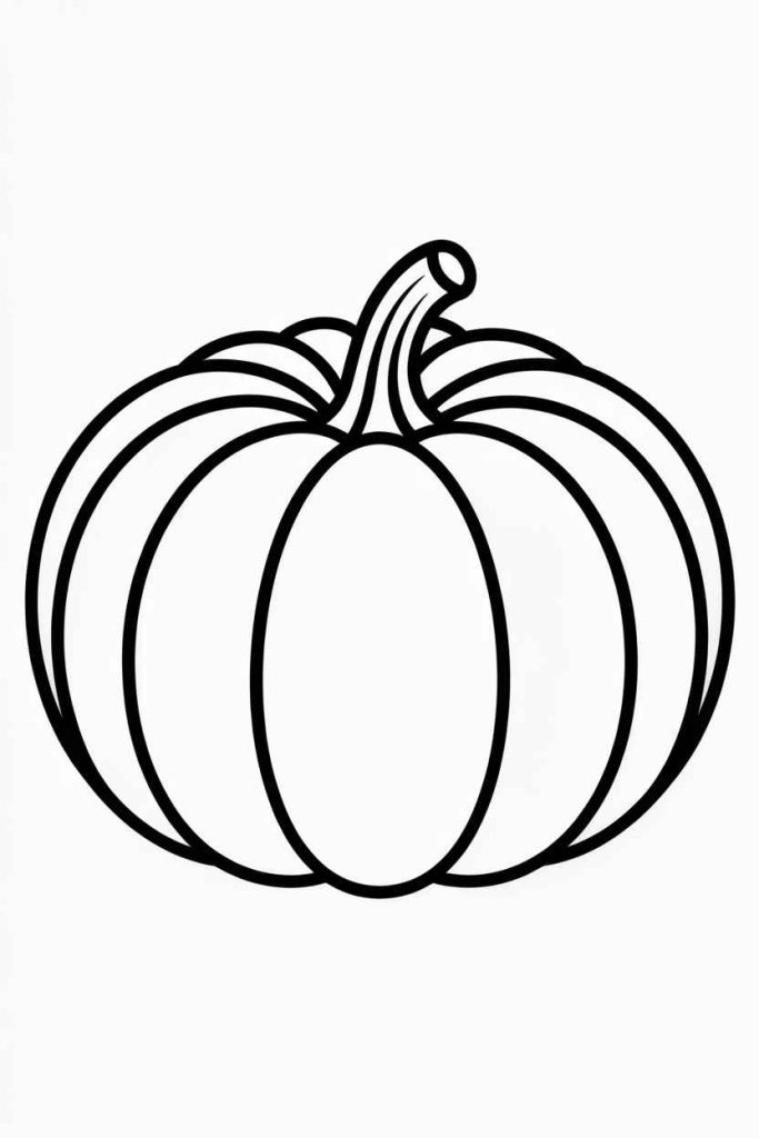 simple fall coloring pages