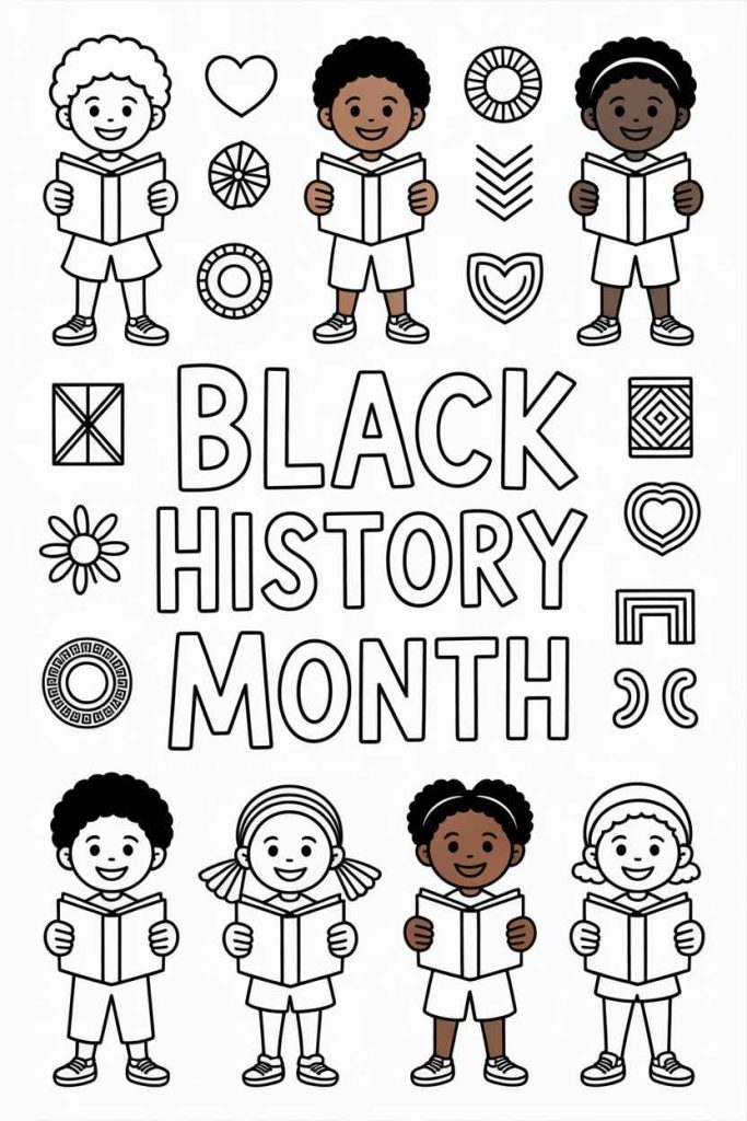 black history month coloring pages