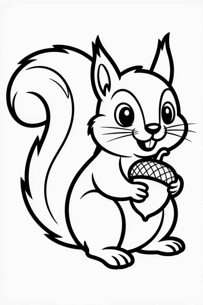 simple fall coloring pages printable