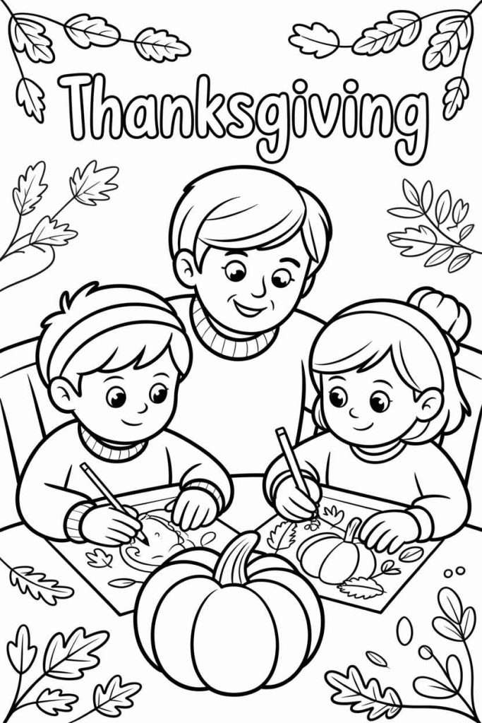 fall thanksgiving coloring pages free