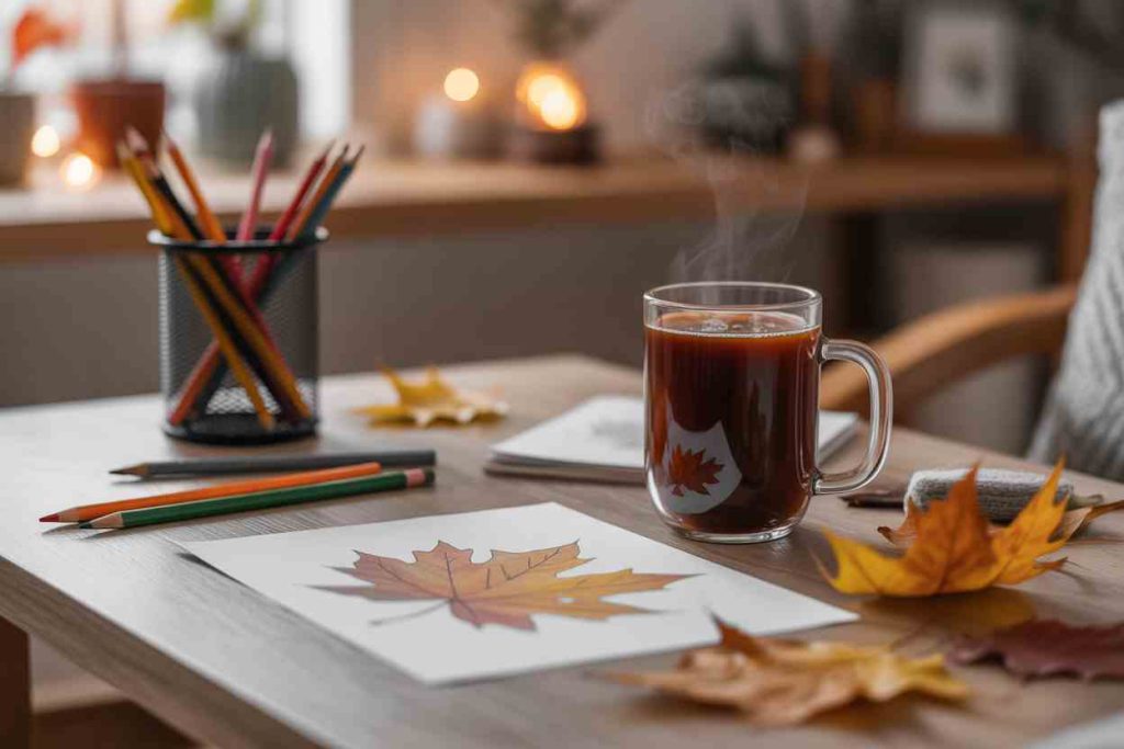 fall leaves coloring pages free