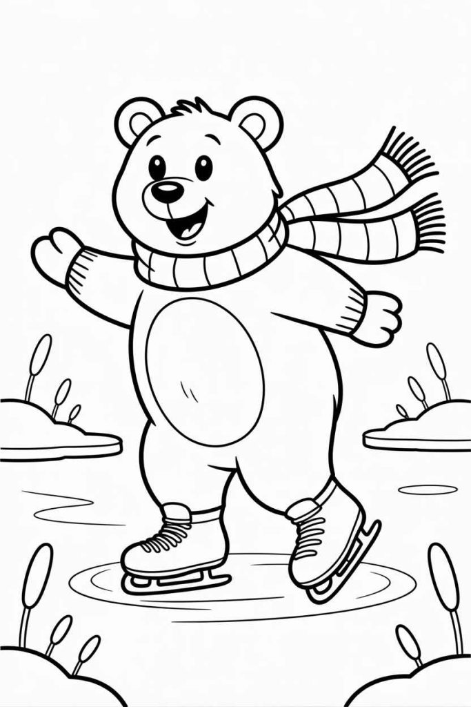winter coloring pages free printable
